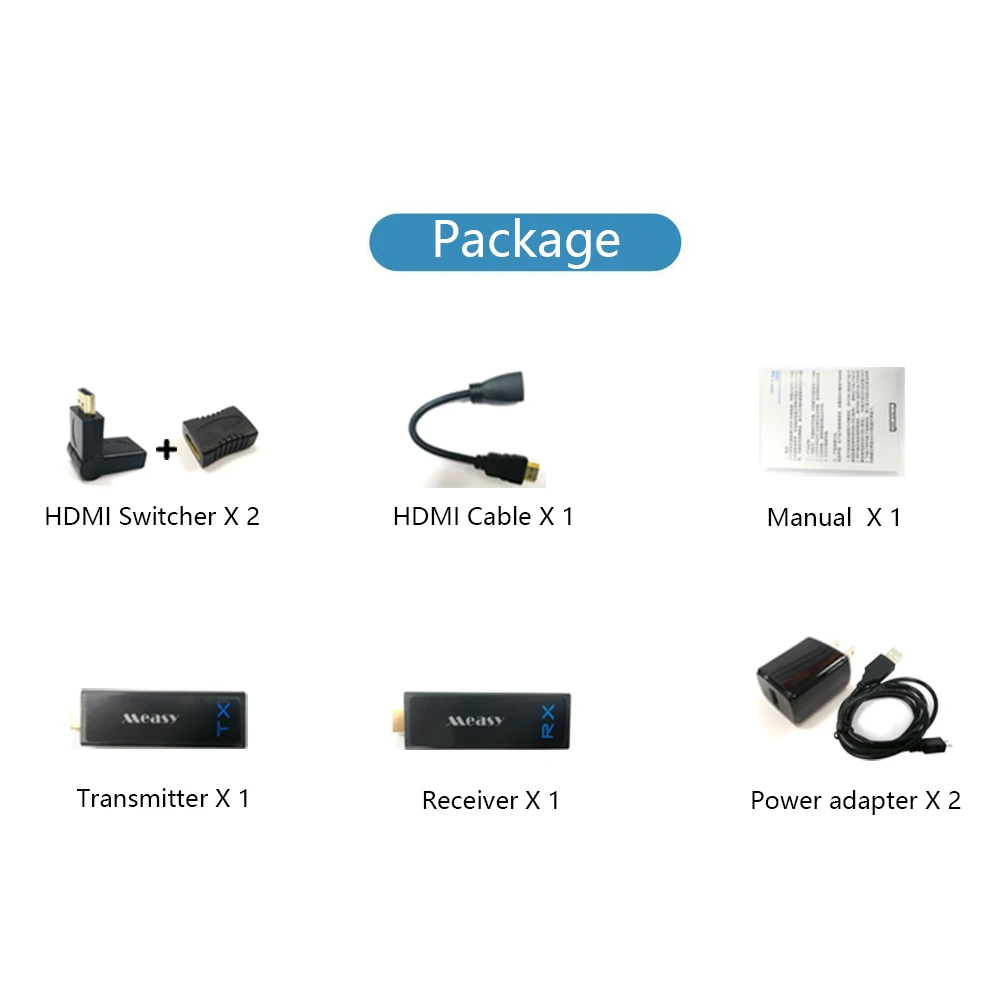 Measy W2H нано беспроводной HDMI передатчик и приемник удлинитель до 30 м/100 футов