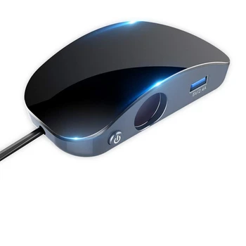 

Car Auto 12V-24V Power Adapter 3 USB 2 Cigarette Ligter Ports Car Charger Auto Accessories Auto Led Voltage Display Phone