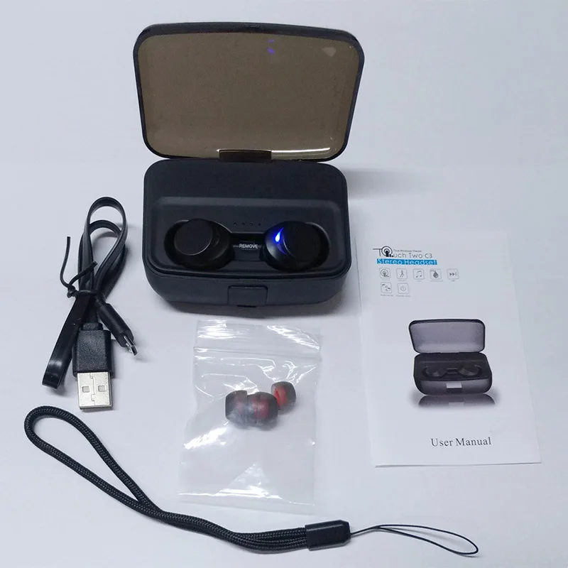 C3 Tws 100 Waterproof Headset Bluetooth 5 0 Headphones Touch Hd Call Bass Earbuds In Ear Earphone Handsfree Wireless Earphones Bluetooth Earphones Headphones Aliexpress