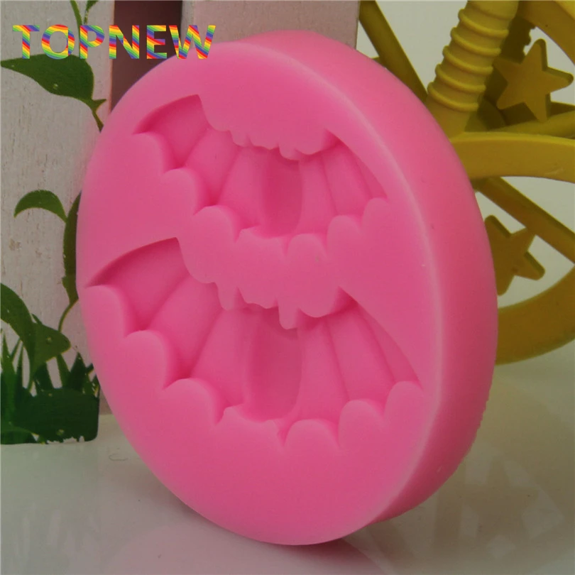 Летучие мыши Хэллоуин силиконовые формы Hallowmas помадка торт украшения Sugarcraft еда