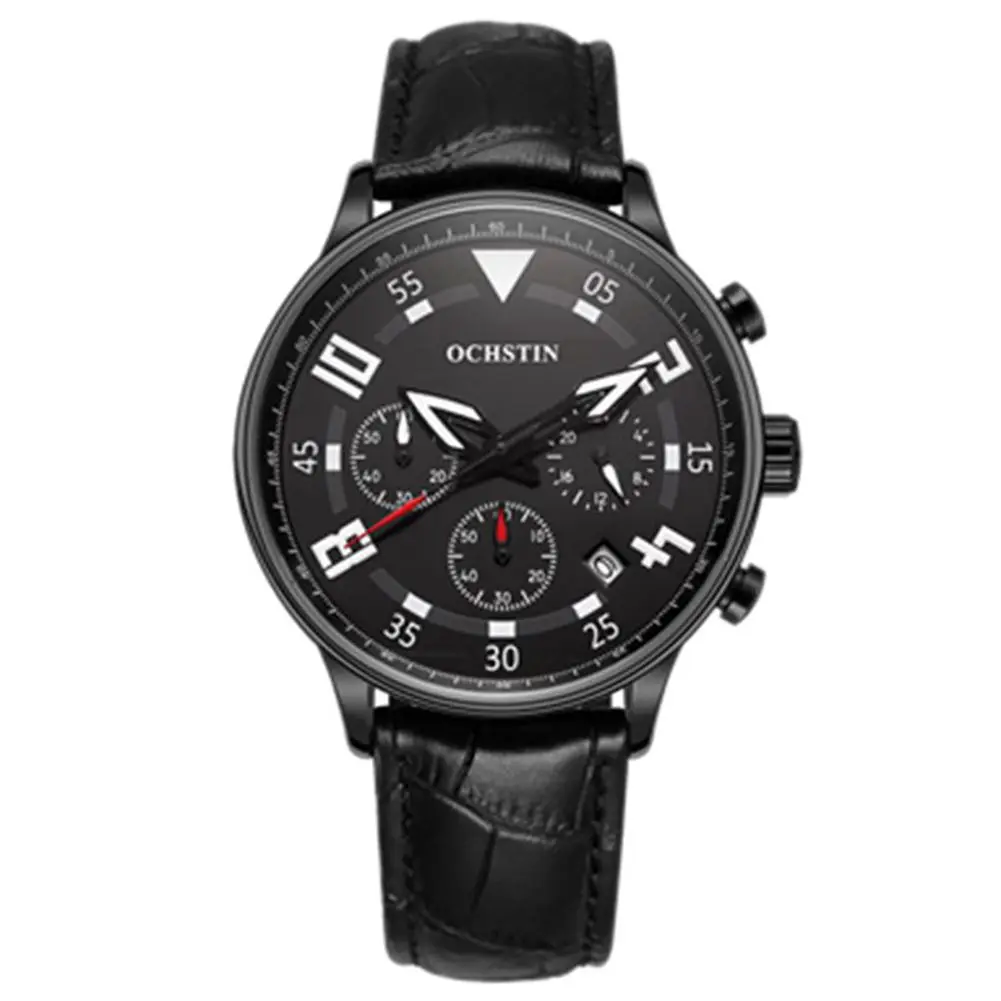 

Ochstin Men Watch Waterproof Sports Quartz Watch for Men Chronograph Wristwatches Male Clock Auto Date Men Watch GQ050B