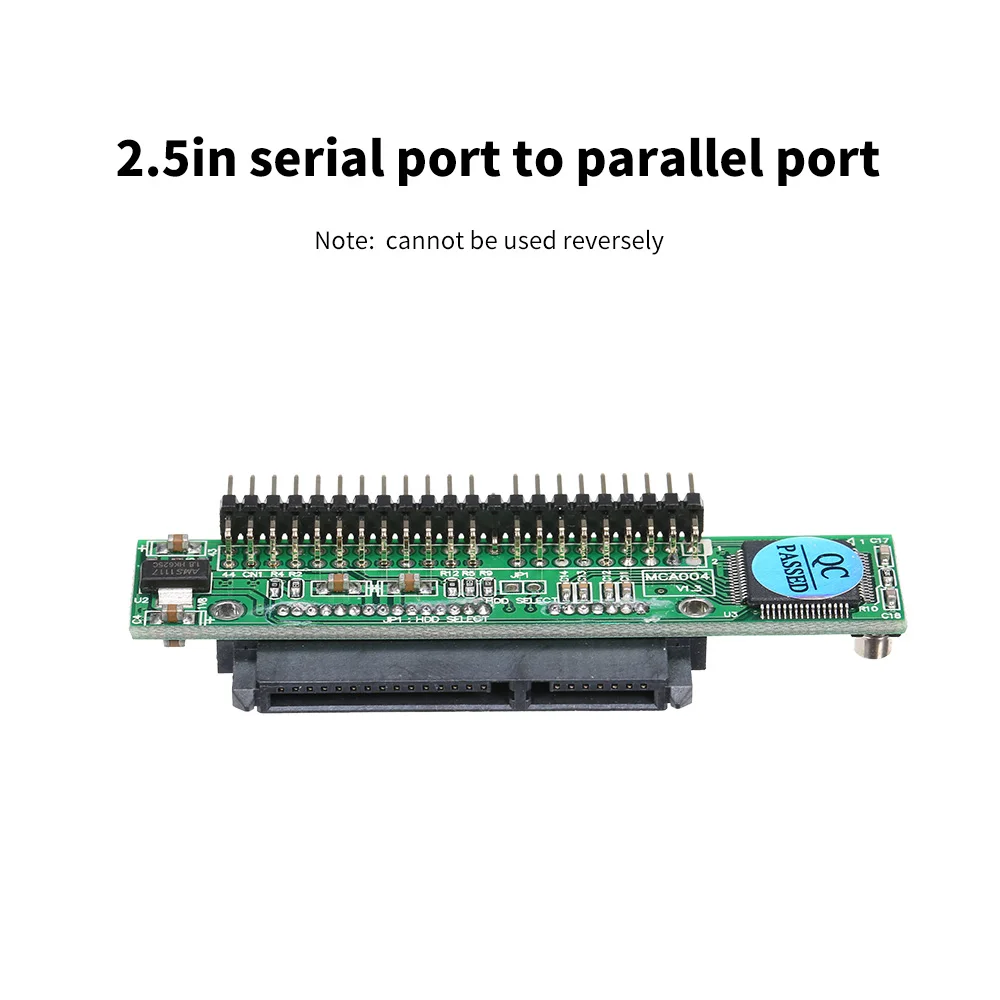 

2.5 Inch SATA to IDE Adapter Support ATA HDD Hard Disk Drive or SSD to Male 44 Pin Port Converter (Horizontal Type)