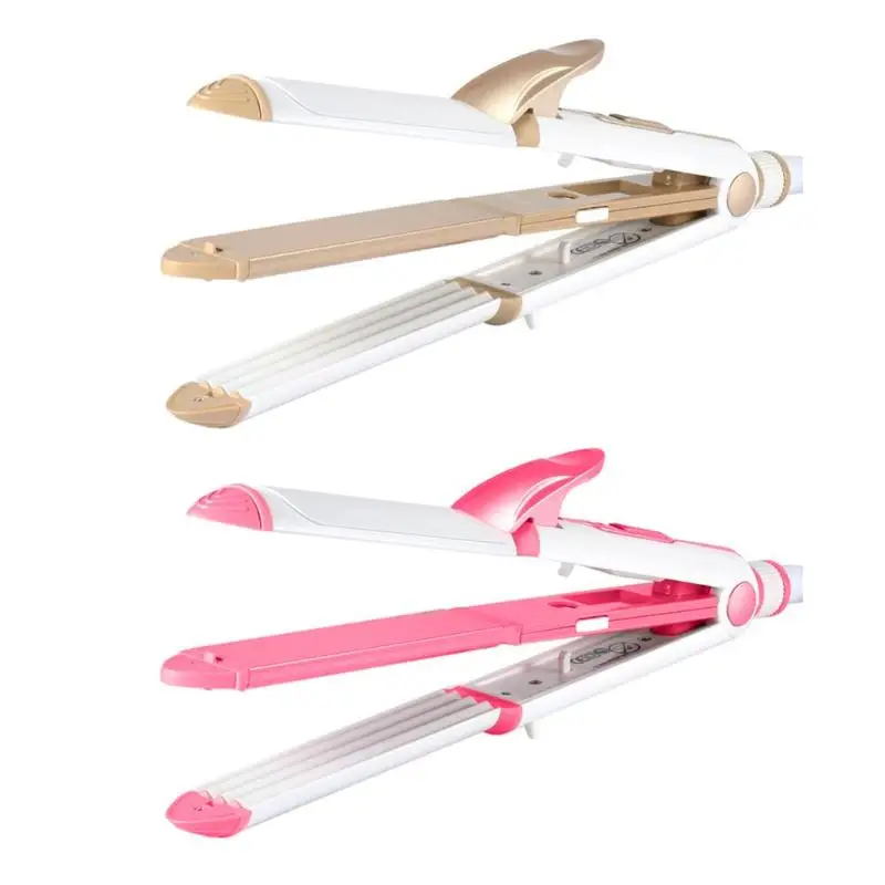 

KeMei KM-1213 3 in 1 Hair Straightening Irons Styling Tools Multifunctional Hair Curling Heating Plate Hair Straightener