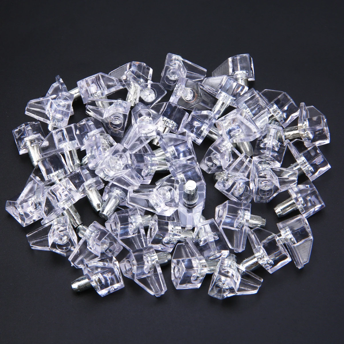 Mayitr 50pcs 5mm Clear Plastic Shelf Supports Kitchen ...