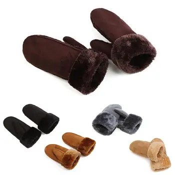 

Winter 2018 Warm Faux Fur Women Gloves Fashion Mittens For 5 Colors Female Windproof Glove