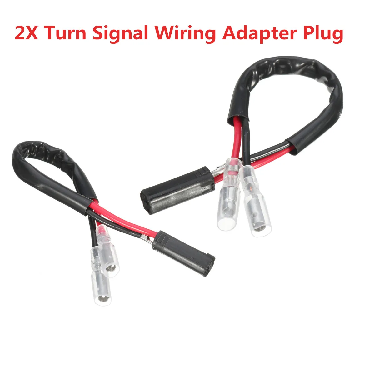 

Pair Motorcycle Turn Signal Light Wiring Harness Adapter Connector Plug For Yamaha R1 R6 FZ1 FZ6 FZ6R FZ8 FZN XJ6