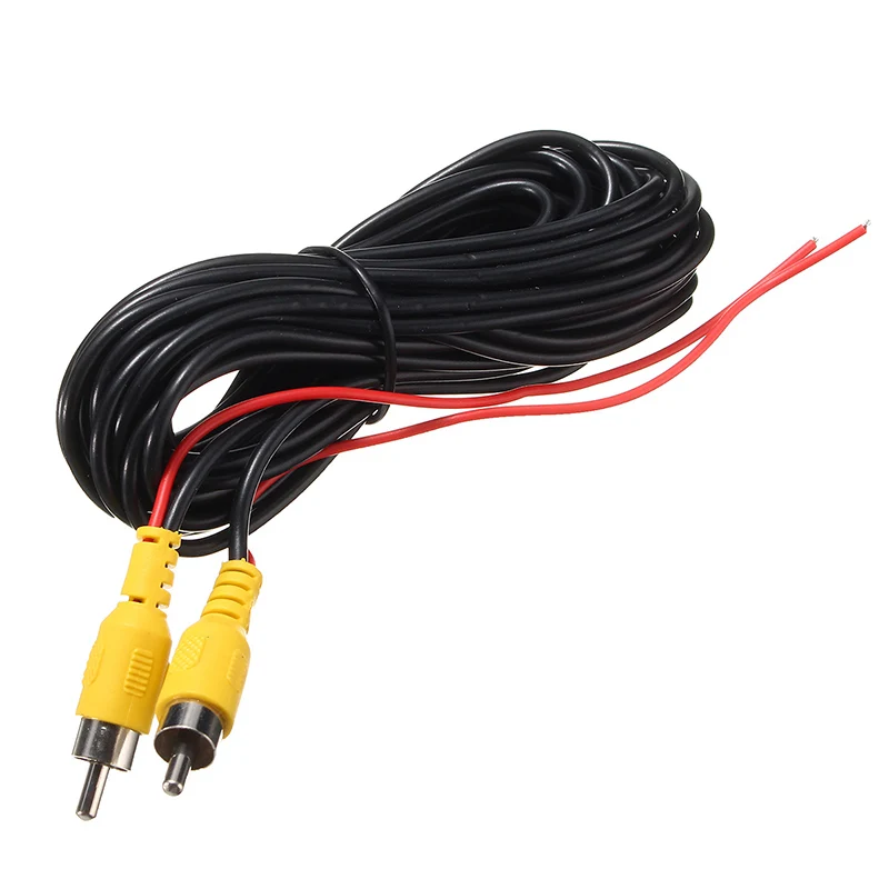 Дешевый 12 м RCA к RCA между мужчинами AUX аудио кабель HiFi динамик видео AV кабель для заднего камера DVD CD плеер ТВ коробка
