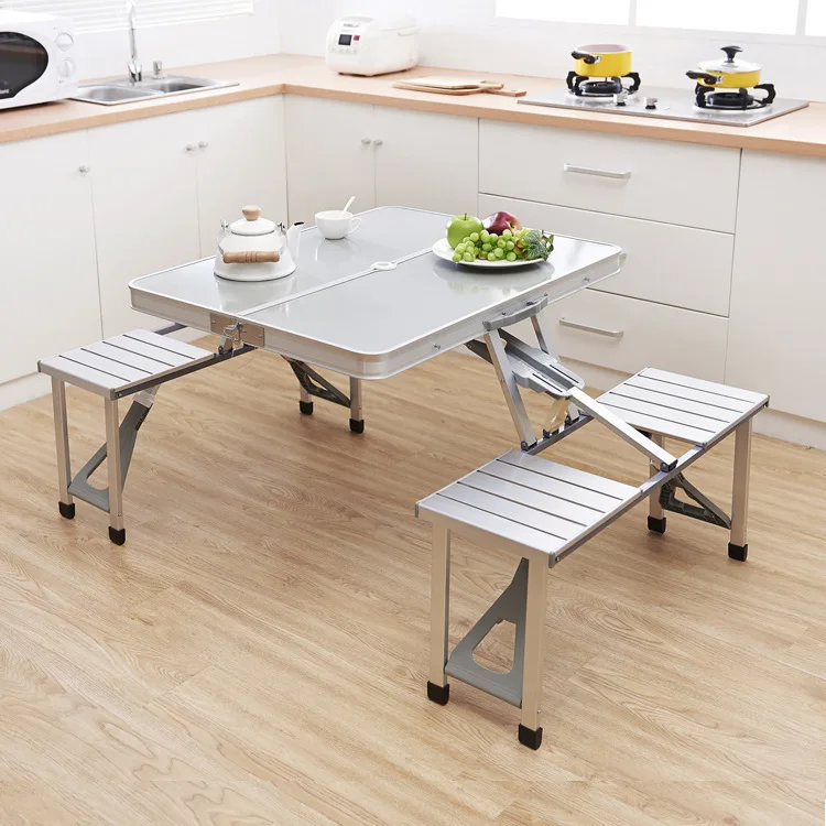

Come Kind Customized Excursion Outdoors Fold Table Aluminium Alloy Portable Barbecue Table Gift Customized Fold Table