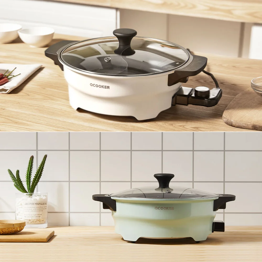 Xiaomi OCOOKER, горячий горшок, двойной, разделенный, Два вкуса, кухонная посуда, маленькая овца, горшок, горячий горшок, суп, запас, горшок, зимние, вечерние, инструмент для приготовления пищи, 1500 Вт