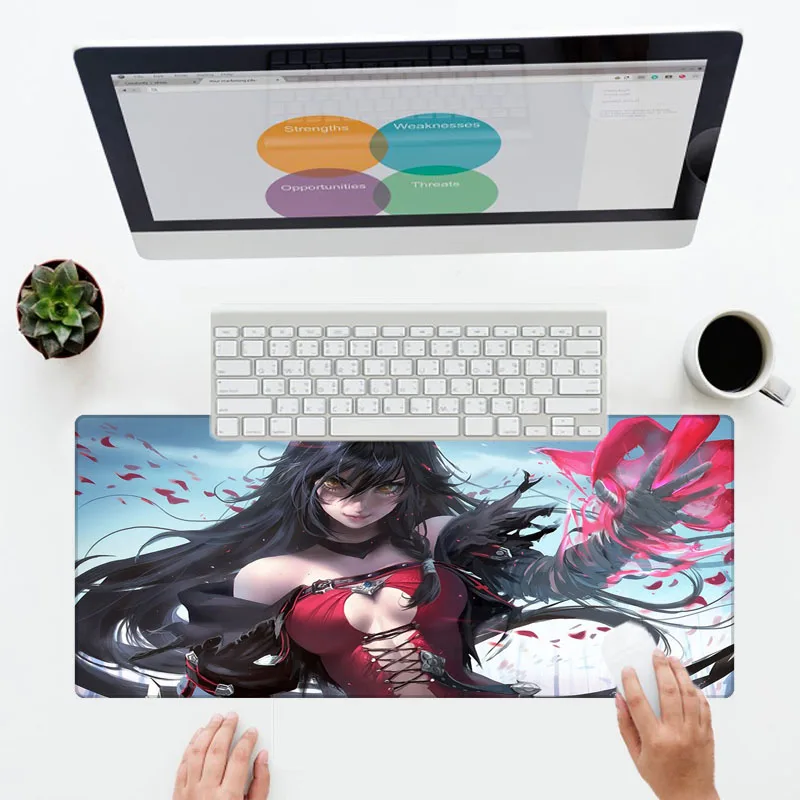 

XGZ Sexy Girl Mouse Pad Anime Precision Color Printing Seam Can Be Washed Without Fading for Game Player PC Laptop Mouse Pads