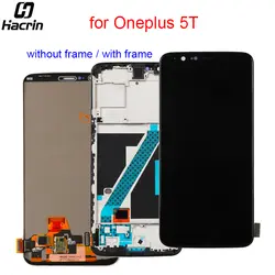 Для Oneplus т ЖК дисплей с сенсорной панелью с рамкой Digitizer assembly для Oneplus т 5 т ЖК-экран Замена 6,01 дюймов