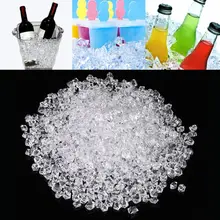 1000 шт многоразовые искусственный лед кубики искусственный акрил Кристальные кубики декор для свадебной вечеринки виски прилавок-витрина для напитков реквизит для фотосъемки
