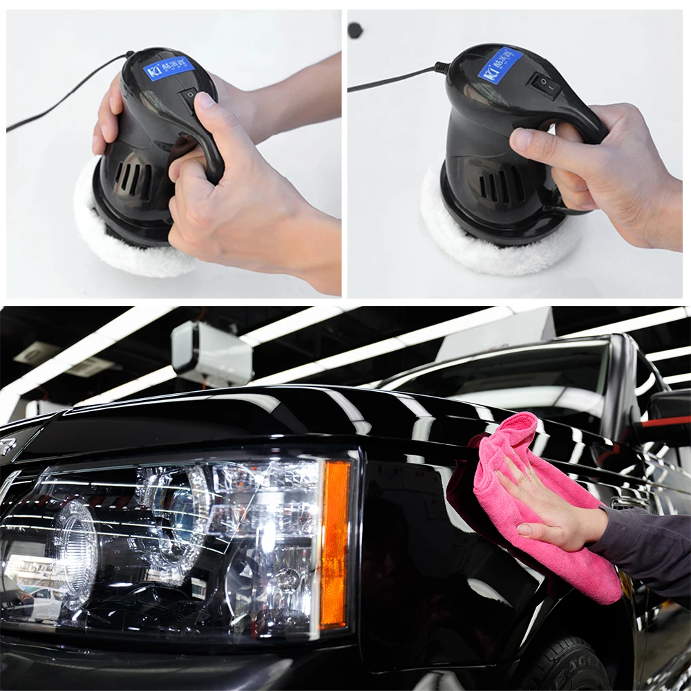  12V 40W Waxing Polishing Machine Auto Paint Care Car Polisher Electric Waxer Tool Buffing Sanding W