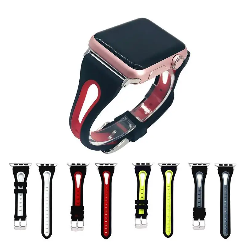 ALLOYSEED Smart Watch Belt Two color Silicone Smart Watch Bracelet