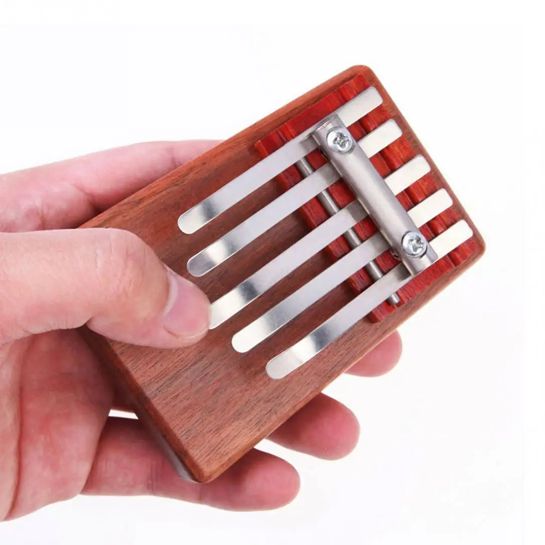 Finger Thumb музыкальное пианино 5 ключ Kalimba Mbira палисандр перкуссионная клавиатура инструмент для начинающих детей