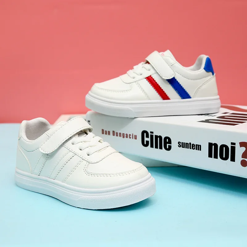 

2019 Summer New Fashion Children Campus Small White Shoes Kids Shoes Non-slip Soft Bottom Student Sneakers Run Shoes