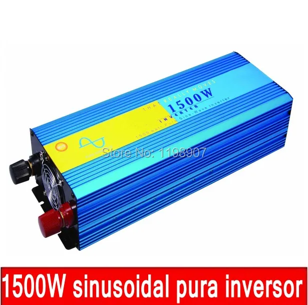 

DHL FEDEX UPS free shipping 3000W peak 1500W Pure Sine Wave inverter Senoidal pura inversor 12vdc to 230vac