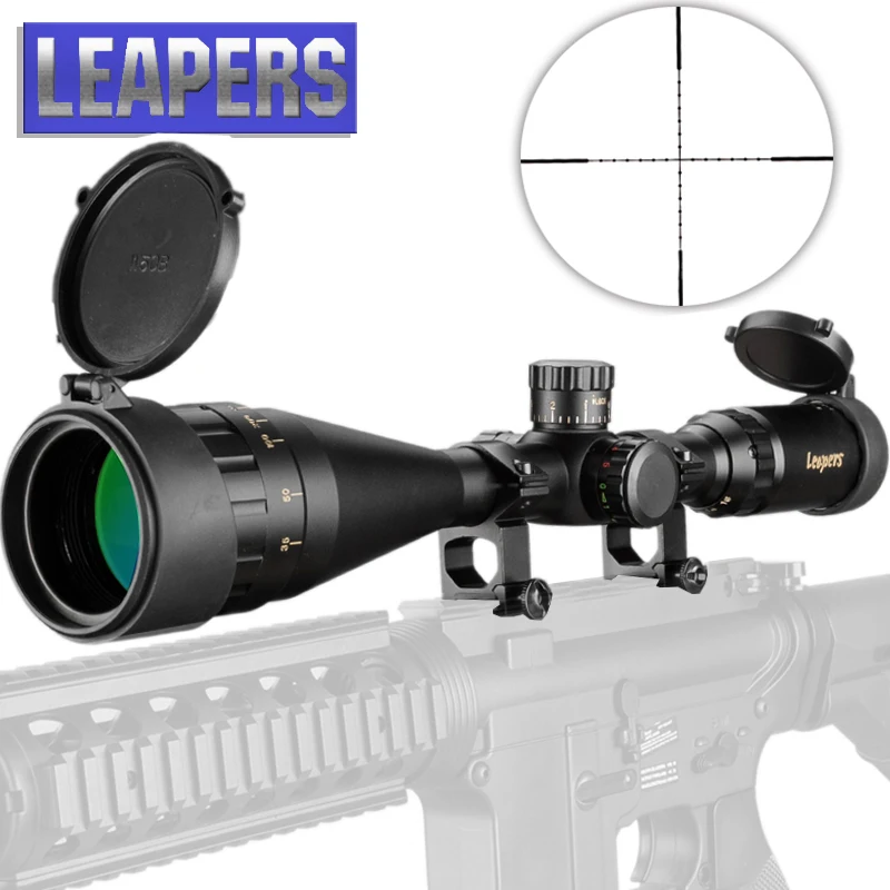 LEAPERS 4-16X50 Riflescope тактический оптический прицел красный зеленый синий точечный прицел с подсветкой для охоты