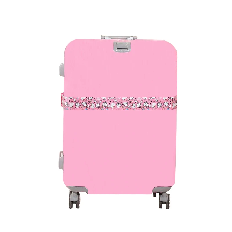 Для женщин рисунок «Hello Kitty» Leopard нейлоновый багажный ремень Регулируемый багажа безопасный упаковочные ленты чемодан гаджеты дорожные