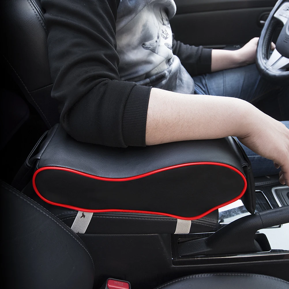 Universal Leather Car Armrest Pad Auto Armrests Car Center Console Arm Rest Seat font b Box