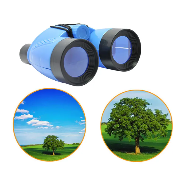 

Rubber Telescope Plastic Children Binoculars Pocket Size Telescope Maginification For Kids Outdoor Games Educational Gifts
