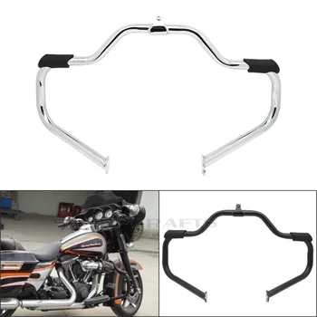 

2009-2017 Rubber Highway Crash Bar Engine Guard For Harley Touring Electra Street Glide Road King CVO Ultra FLHT FLHX FLHR FLTR