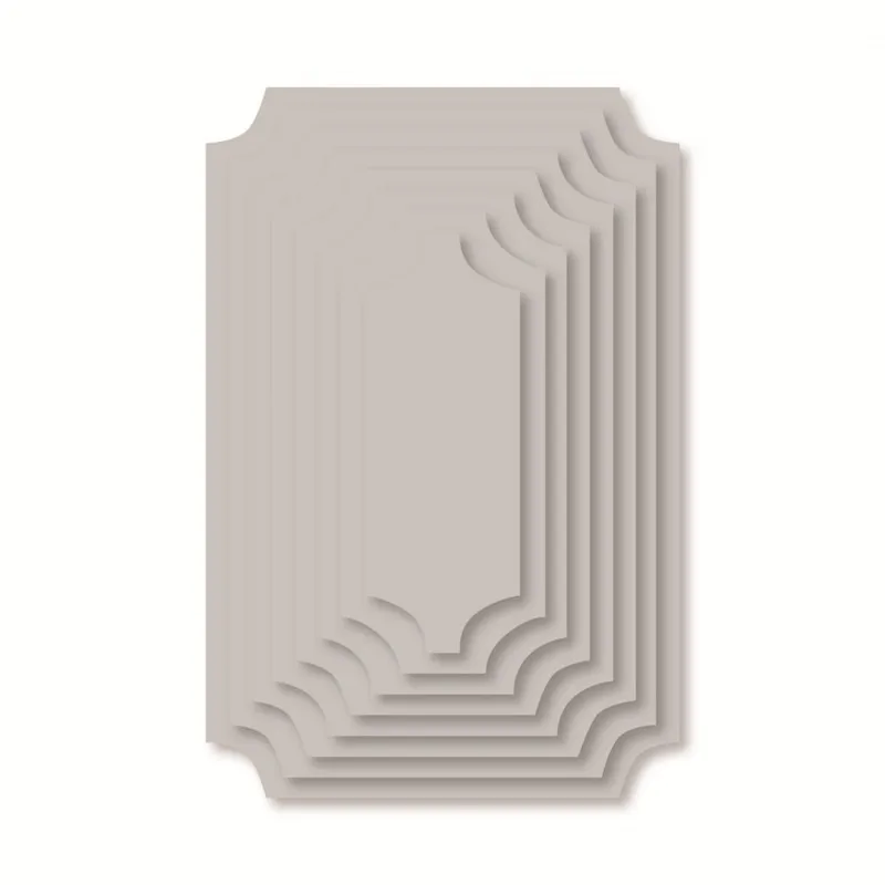 Ufurty Layer Background Metal Cutting Dies Stencils DIY Scrapbooking Embossing Paper Cards Die Cuts Photo Album Make Craft | Дом и сад