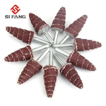 

Sandpaper Conical Deburring Flap Wheel Grinding Head 6mm Shank 240 Grit Polishing Cone Sanding Polishing Rotary Tool New Quality