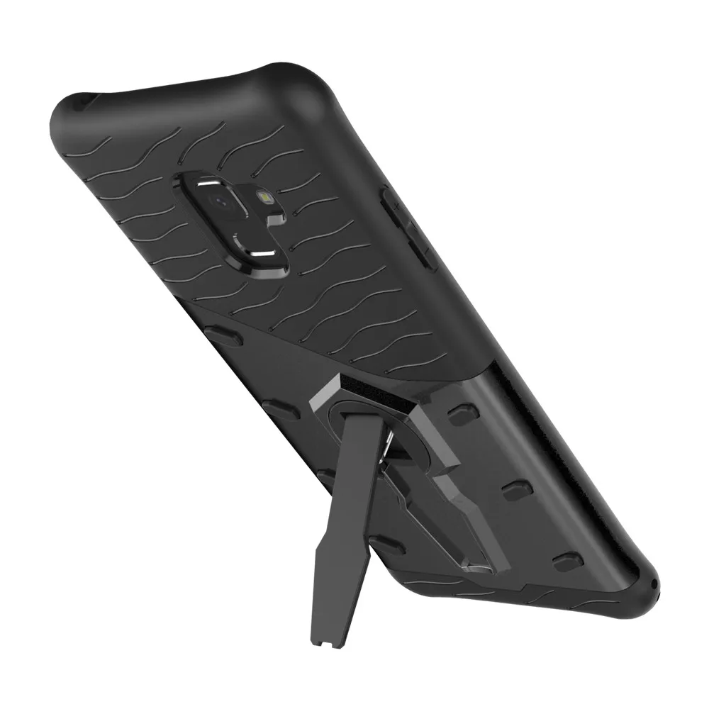 

mobile cell phone Sniper Hybrid Robot Armor ShockProof 360 Kickstand Back Soft Case Cover For samsung galaxy A8 Plus 2018 A730