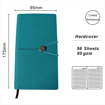 

A6 PU Leather Line Pocket Notebook Hardcover Paper Notepad Custom Logo Elastic Band Agenda Journals Personal Planner OEM Welcome
