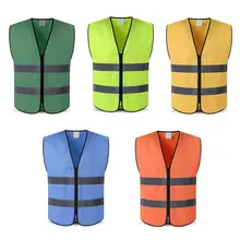 Открытый Ночной езда бег Hi-Vis безопасности жилет Светоотражающая куртка безопасности жилет велоспорт жилет