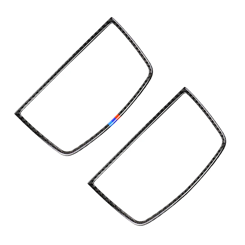 

For BMW X5 X6 E70 E71 2008 2009 2010 2011 2012 2013 Carbon Fiber Car Center Control Dashboard Panel Speaker Frame Cover