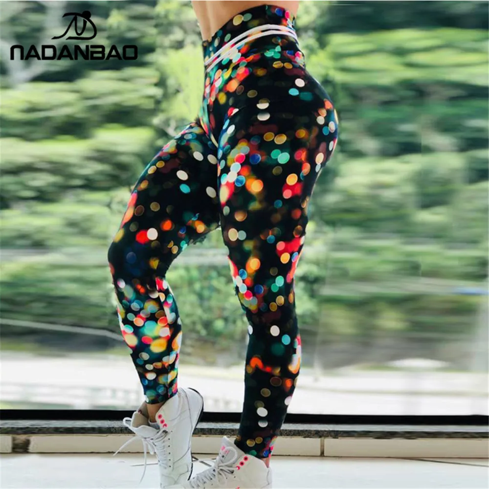 NADANBAO جديد الربيع النساء طماق الملونة نقطة طباعة يغطي الرجل الرياضية اللياقة البدنية leggins تجريب عالية الخصر Leggin السراويل NADANBAO جديد الربيع النساء طماق الملونة نقطة طباعة يغطي الرجل الرياضية اللياقة البدنية leggins تجريب عالية الخصر Leggin السراويل