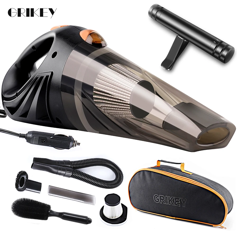 Online GRIKEY Mini Aspiradora de coche Auto 4.8KPA Aspiradora de mano Para coche Aspiradora Para Aspiradora portátil coche 12V