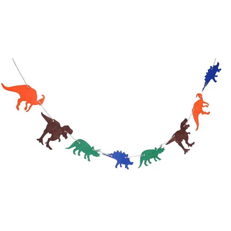 

Dinosaur themed Party Decor Banner Dino Jungle Jurassic DIY Garland Happy Birthday Banner Birthday Party Decoration Supplies