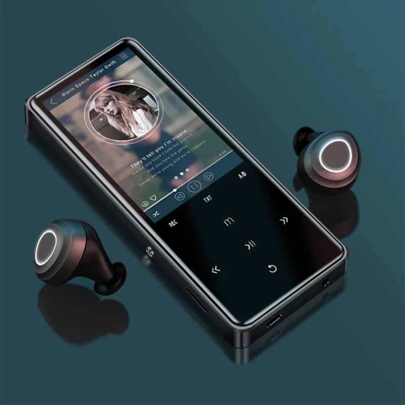 Mechen S3 2,4 дюймов Экран MP3 плеер bluetooth Hi-Fi музыкальный плеер 800 мА/ч, без потерь, Hi-Fi, FM радио Запись будильник видео TF