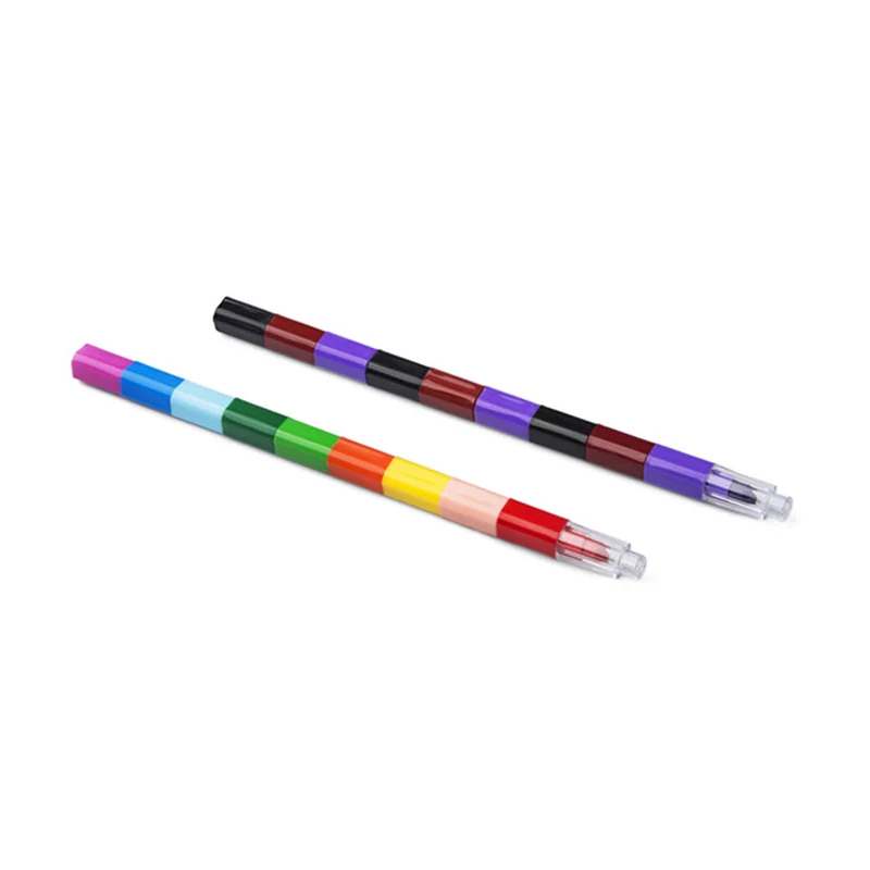 Wecute 12 цветов Детские мелки для рисования цветное масло ручка для рисования детские блоки конструктора мелки краски принадлежности подарок