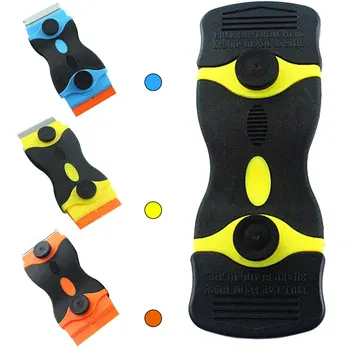 

1.5" Blade Plastic Handle Automotive Film Sticker Tool Cleaning Knife Window Ceramic Glass Oven Razor Scraper