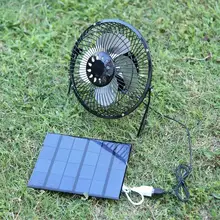 Alloet 6 дюймов мини вентилятор охлаждения воздуха вентилятор на солнечных батареях USB мини Кондиционер Вентилятор солнечной панели Вентилятор охлаждения микро вентилятор