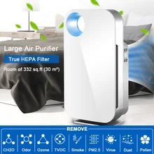 

AUGIENB HEPA Filter Home Air Purifier 5-Stage Odor Allergies Eliminator for PM2.5 Smoke Dust Mold with Air Quality Indicator