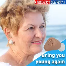 Перезаряжаемые слуховые аппараты мини цифровой Регулируемый тон в ухо усилитель звука