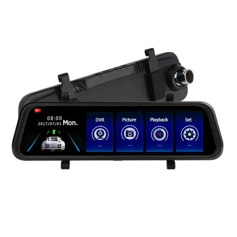 

9.88in 2.5D Car Rearview Mirror DVR Camera Dual Lens Night Vision Dash Cam