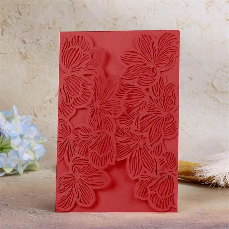  10Pcs Wedding Invitation Card Label Simple Solid Color Wedding Bride Gift Card Suite Event Party Su - 32971160293