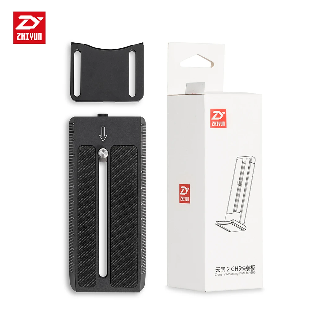 

Zhiyun ZQR02 Crane 2 Mounting Plate Quick Release Plate 1/4" Screw Mount for GH5 with U-shaped Lens Support