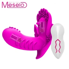 Meselo Wireless Remote Vibrator Vibrating Panties 20 Speeds Silicone Vibrator Dildo Clitoris Stimulator Sex Toys for Women New