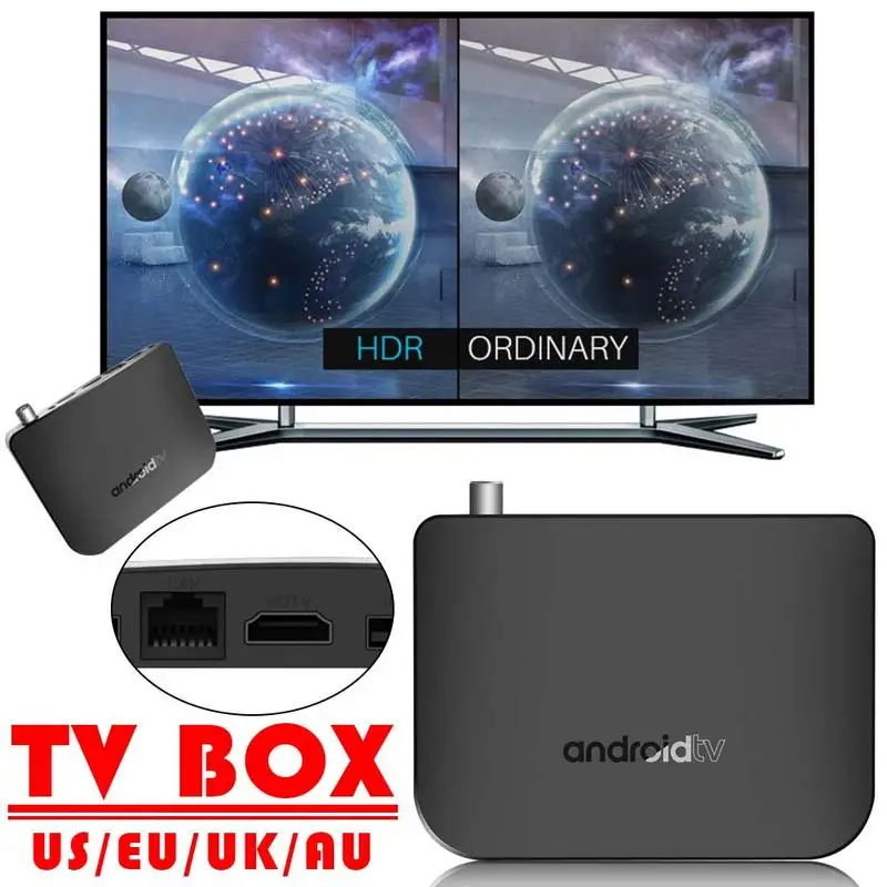 

M8S Plus Set Top Box DVB-T2 Amlogic S905D Quad-Croe 64-bit Cortex-A53 1G+8G 2G+16G Android 7.1 4K HD Network Player TV Box
