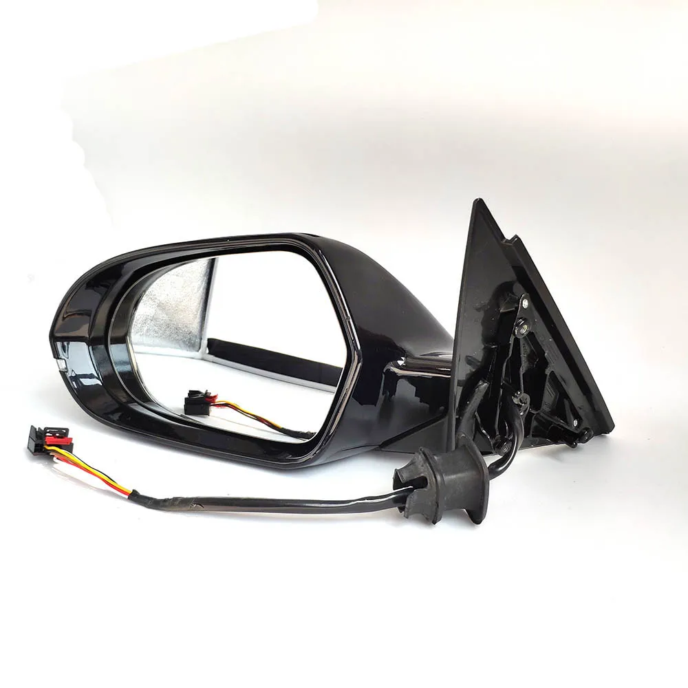 

New 6 Pins Power Heated& Adjustable Glass LED Turn Signal Side View Mirror For Audi A6 C6 2009-2012