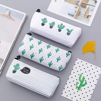 

Kawaii Canvas Cactus Pencil Case School Supplies Stationery Estuches Chancery School Cute Pencil Box Pen Bags Pencilcase 04907