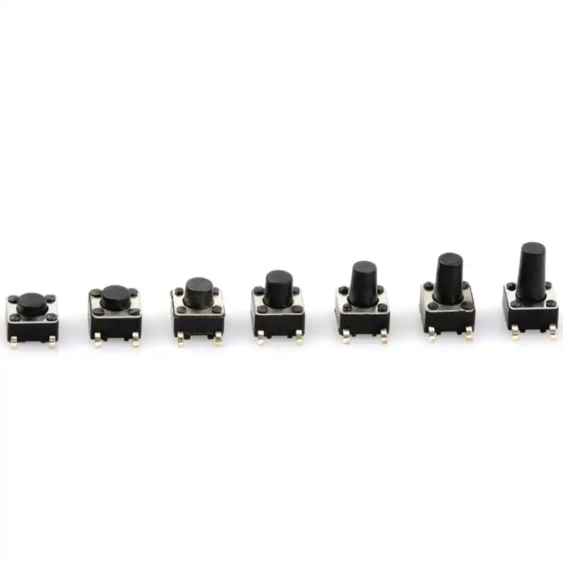Lote de 10 interruptores de 6 x 6 x 7,5 mm 4 pines DIP PCB Fransande