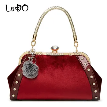 

LUCDO Women Handbag Luxury Handbags Women Bags Designer Ladies Totes Bag High Quality Female Elegant Handle Pouch bolsos mujer